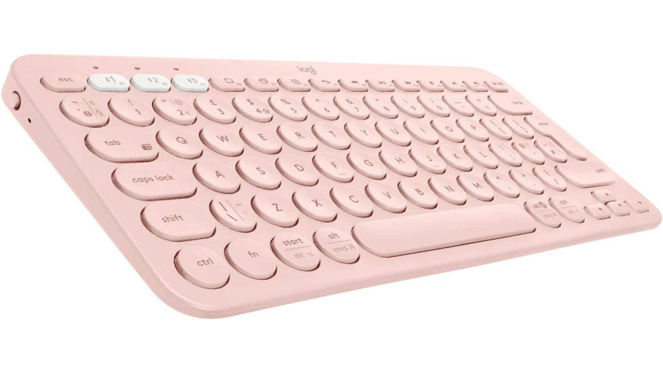 Logitech 920-009579 K380 Multi-Device Bluetooth Keyboard, Pink. (Image: Amazon SG)