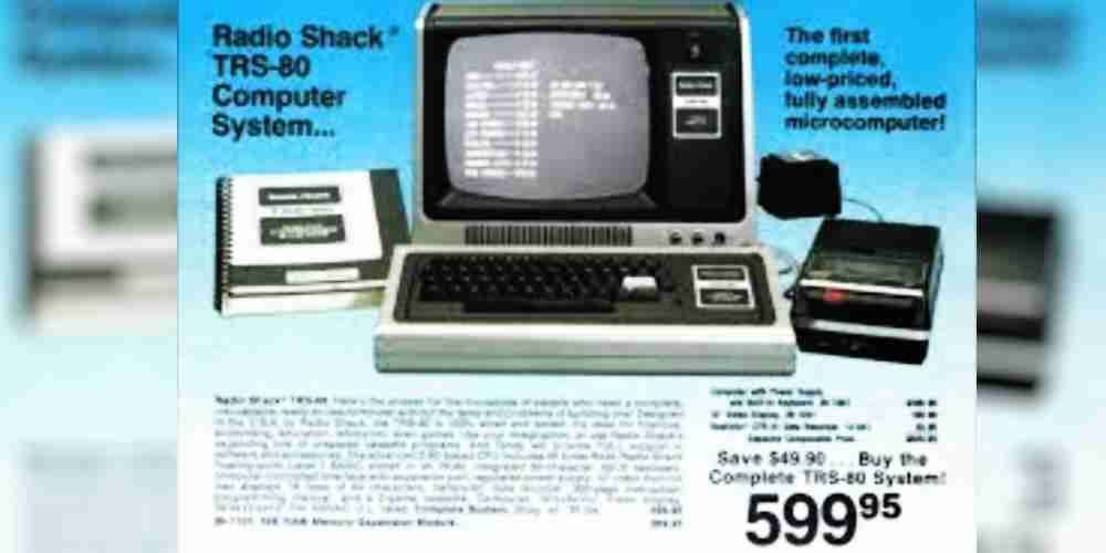 An advertisement for the TRS-80 minicomputer.