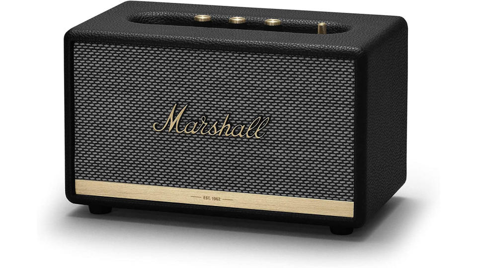 Marshall Acton II Wireless Bluetooth Speaker, Larger than Life Speaker, with Customizable Sound - Black.  (Image: Amazon SG)