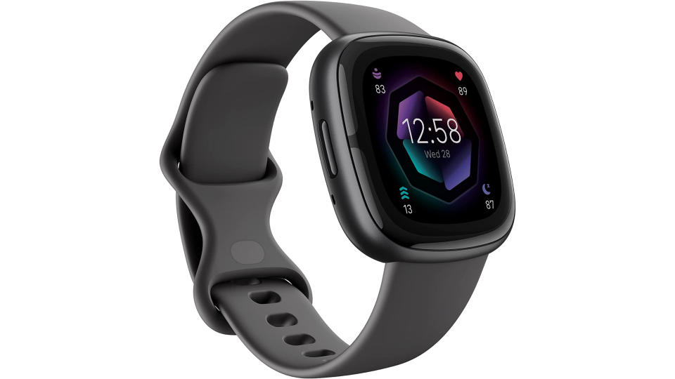 Fitbit Sense 2 Graphite / Graphite (FB521BKGB-FRCJK).  (Image: Amazon SG)